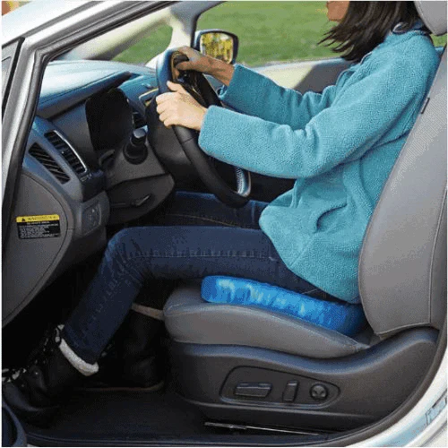 Ergonomisches Gel-Sitzkissen für Autositz/Bürostuhl, entlastet Rücken, verbessert Haltung & Sitzkomfort.