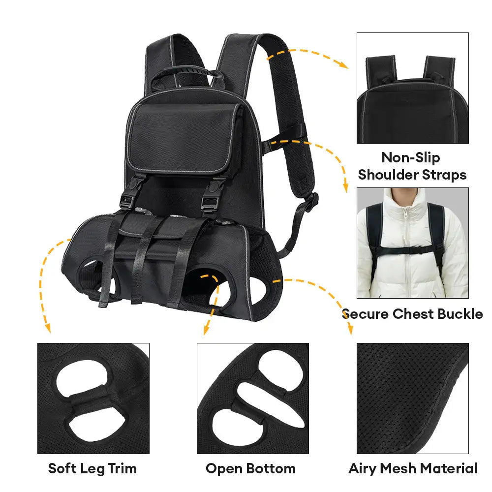 Komfortables Tragegeschirr für kleine & alte Hunde. Ergonomisch & entlastend für Spaziergänge & Reisen.