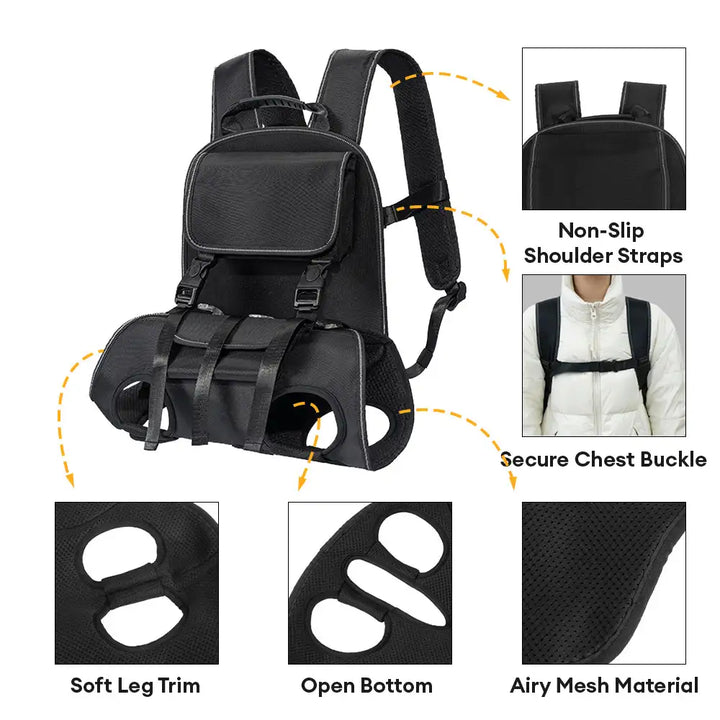 Komfortables Tragegeschirr für kleine & alte Hunde. Ergonomisch & entlastend für Spaziergänge & Reisen.