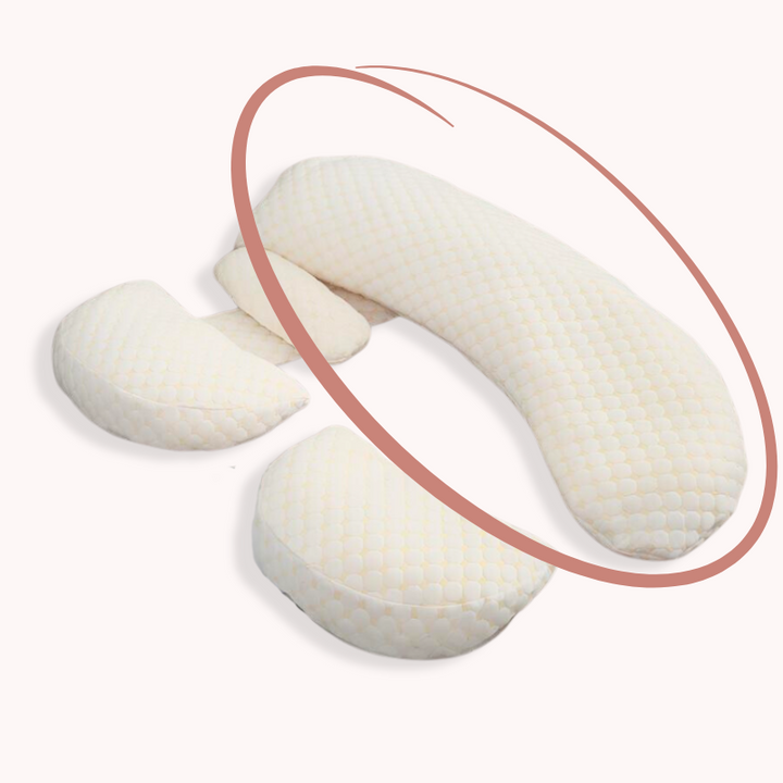 Ergonomisches Körperkissen ComfortPlus für Seitenschläfer, lindert Rücken- & Hüftschmerzen, fördert tiefen Schlaf.