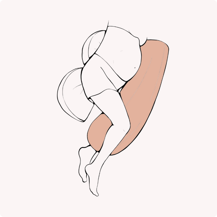 Komfortables Körperkissen Ergänzung für Schlafkomfort. Ergonomische Nacken- & Rückenstütze für erholsamen Schlaf.