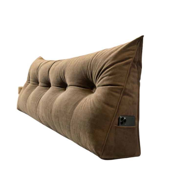 Ergonomisches Keilkissen für Bett & Sofa, ideal als Rückenstütze, Lesekissen und Nackenstütze.