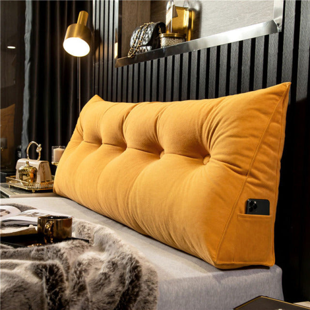 Vielseitiges Keilkissen als Rückenstütze für Bett, Sofa oder zum Entspannen. Ein echtes Komfortkissen.
