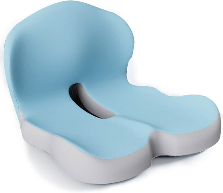 Rutschfestes Memory Foam Sitzkissen für sicheren Halt auf jedem Stuhl und konstante Druckentlastung.