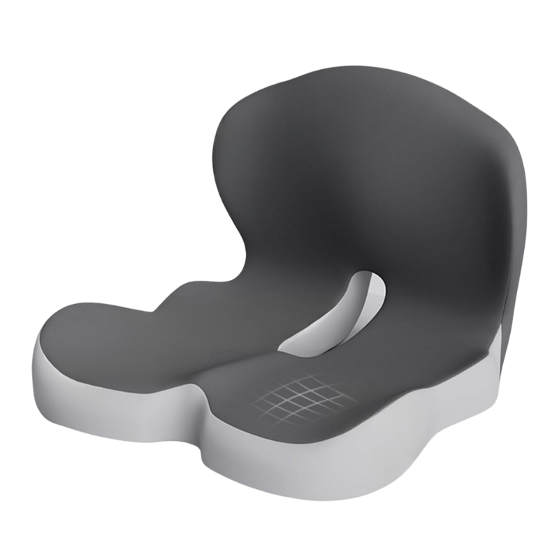 Komfortables Memory Foam Sitzkissen, unterstützt lange Sitzzeiten und verhindert Rückenschmerzen.