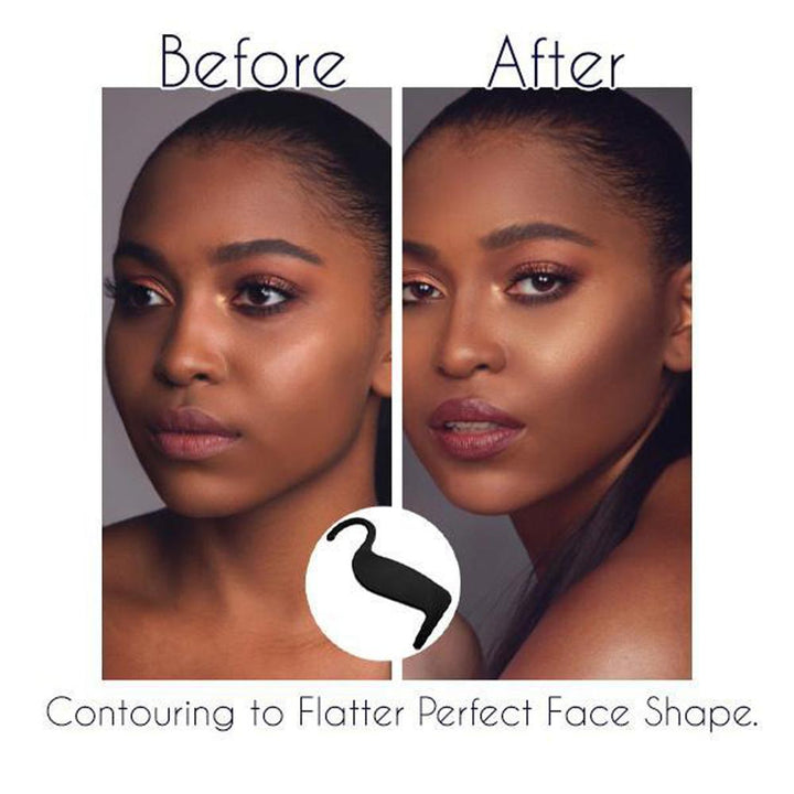 Flexibles Silikon Make-up Konturwerkzeug für eine nahtlose und natürliche Gesichtsformung und Definition.