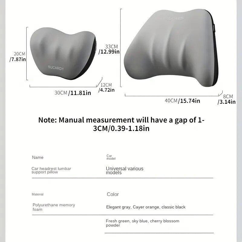 Hochwertiges Memoryschaum Sitzkissen Set für ergonomische Haltungsunterstützung. Ideal für Auto und Büro.