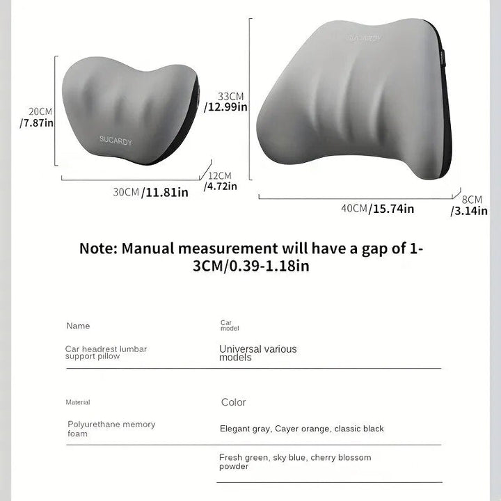 Hochwertiges Memoryschaum Sitzkissen Set für ergonomische Haltungsunterstützung. Ideal für Auto und Büro.