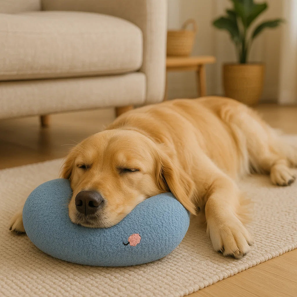 Ergonomisches Stützkissen für Hunde, fördert gesunde Haltung & entlastet Gelenke. Max. Komfort für Ihren Hund.