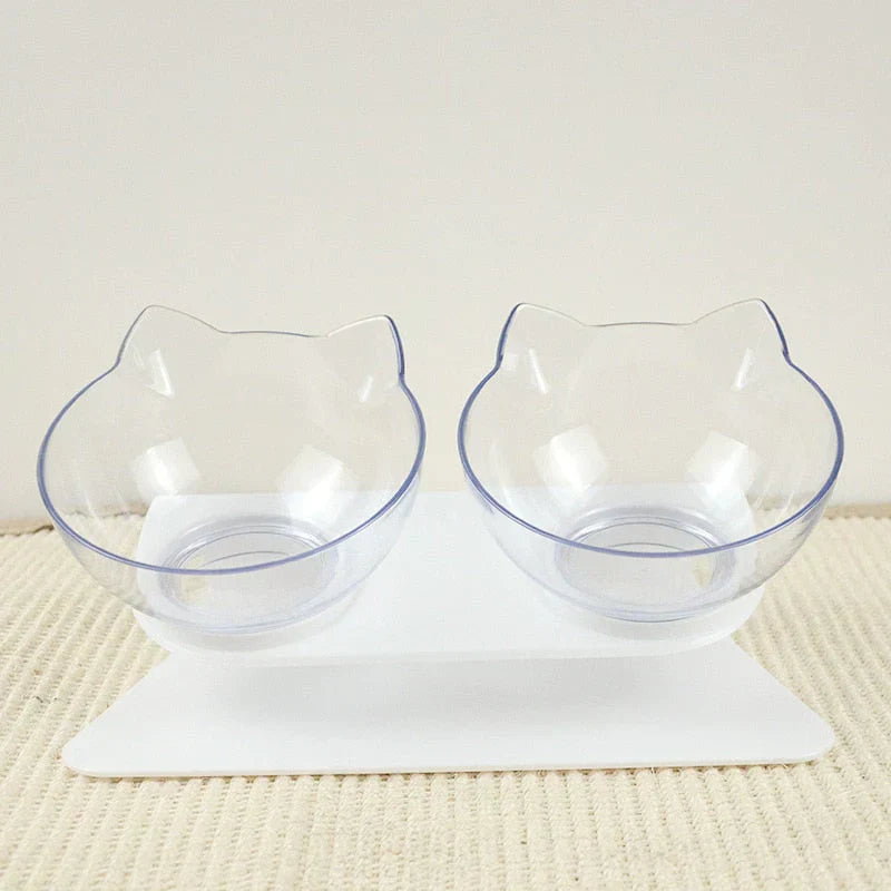 Komfortable, erhöhte Katzenfutterstation. Ergonomischer, rutschfester Katzennapf für gesunde Haltung & Hygiene.