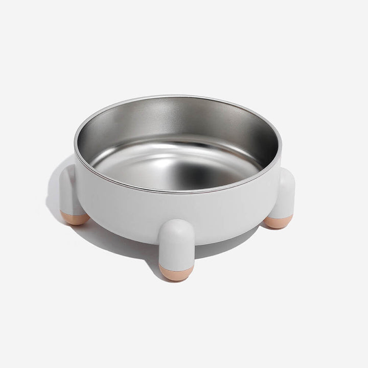 Verbesserte Haltung für Hunde mit diesem erhöhten Futter-/Wassernapf aus robustem Edelstahl & Polystyrol. Kippsicher.