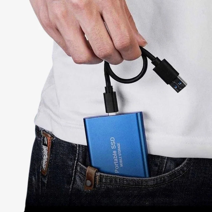 Externe SSD 128GB schwarz: Schneller, mobiler Datenspeicher USB 3.2 für Backup & Gaming.