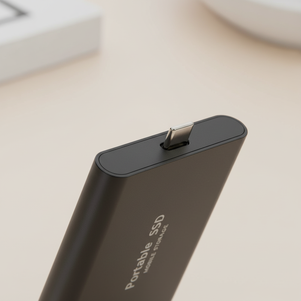 Kompakte externe 2TB SSD, ideal für unterwegs. Mobile Speicherlösung für Daten & Backups.