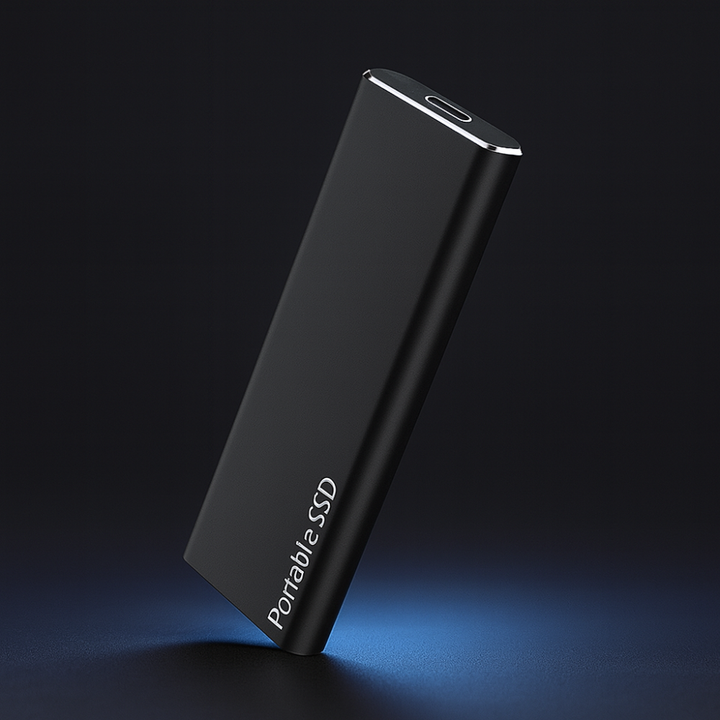 Ultraschnelle externe USB-C SSD für sicheres Backup und mobilen Datentransport von PC, Mac und mehr.