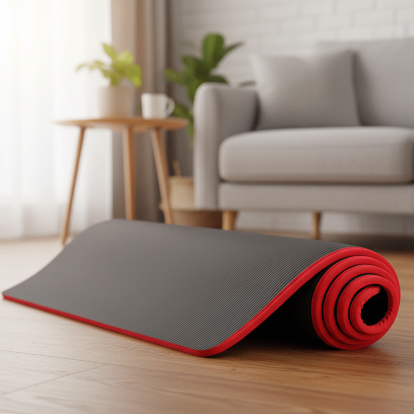 Extra dicke rutschfeste Yogamatte für optimalen Komfort & Gelenkschutz bei Yoga, Pilates und Fitness.