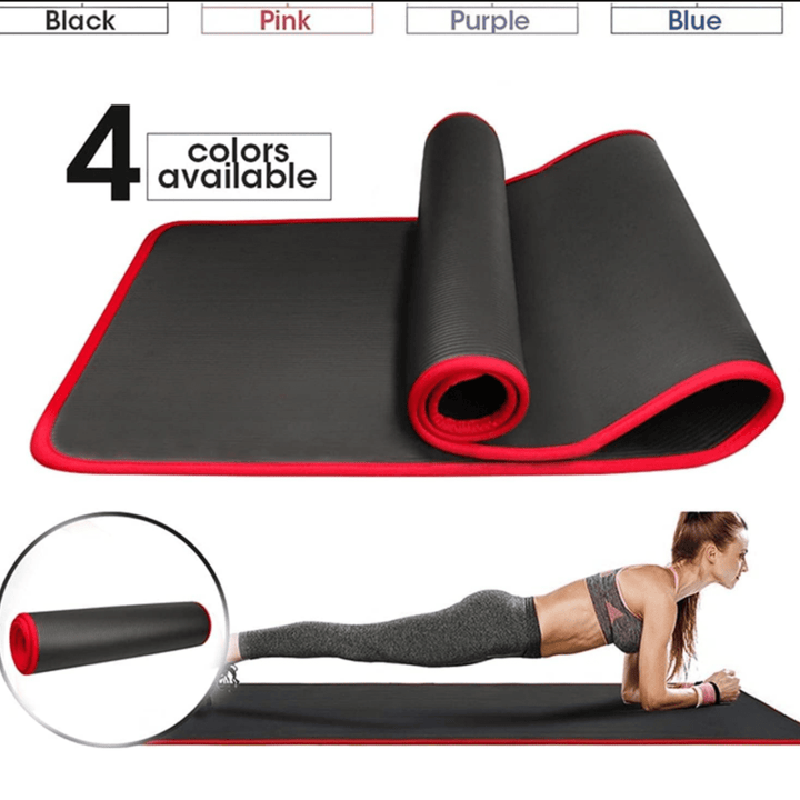 Rutschfeste Trainingsmatte mit extra Dicke für Komfort & Stabilität bei Yoga, Pilates & Meditation.