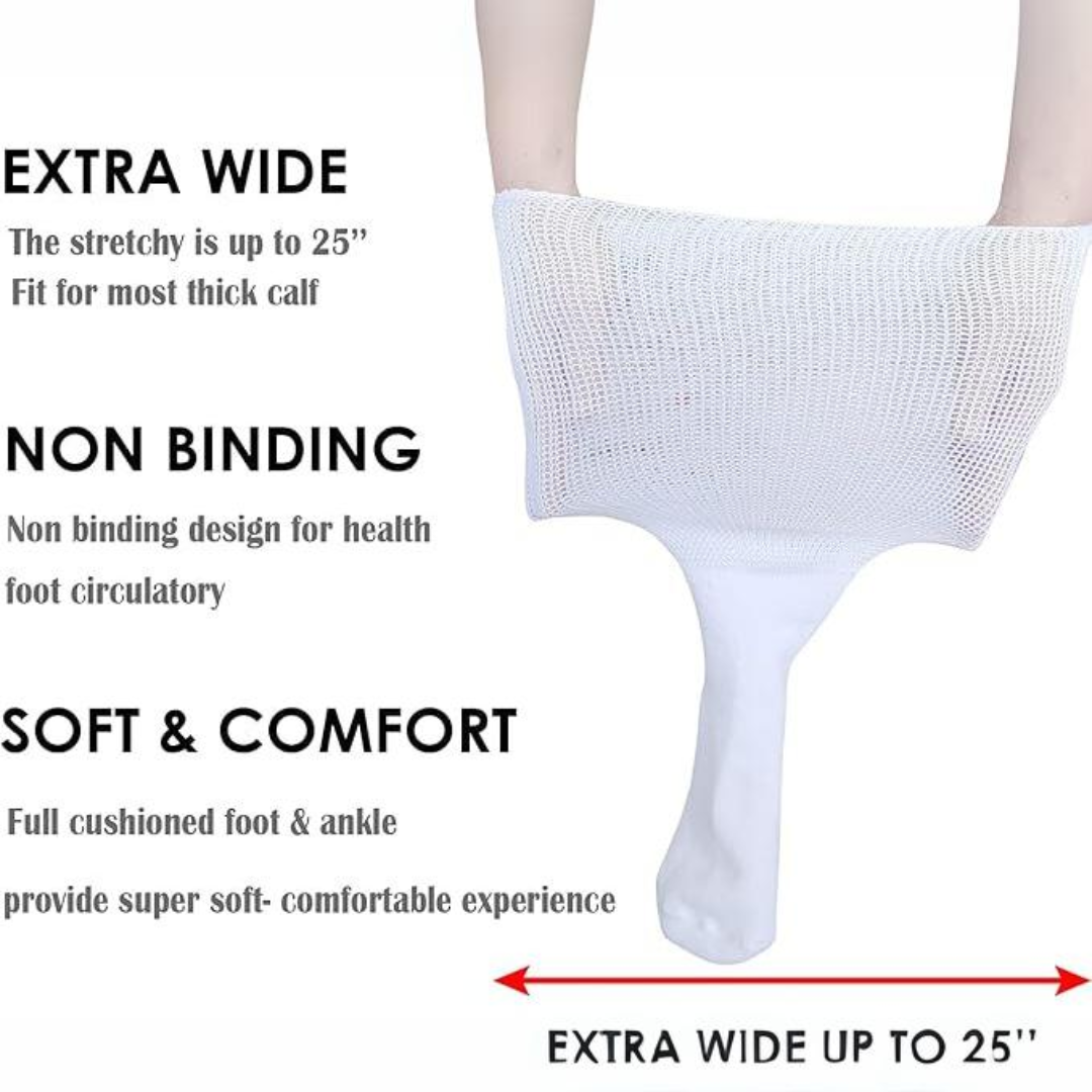 Ganzjährige Max Comfort Socken, extrabreit. Spezielle Diabetiker- & Lymphödemsocken für Damen & Herren.