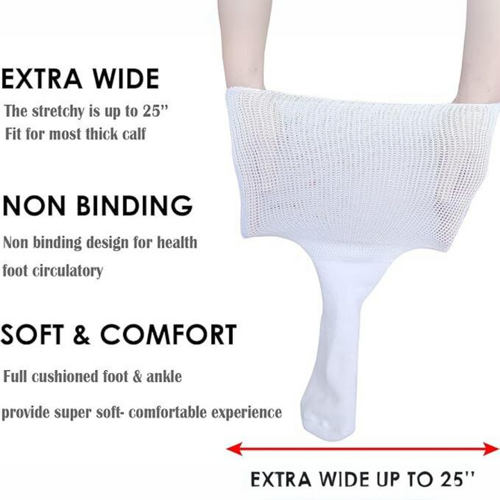 Ganzjährige Max Comfort Socken, extrabreit. Spezielle Diabetiker- & Lymphödemsocken für Damen & Herren.