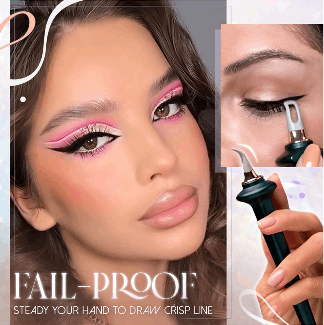 Duo-Pack Eyeliner Formwerkzeug: Zwei Schablonen für symmetrische, professionelle Eyeliner-Styles; zeitsparend.