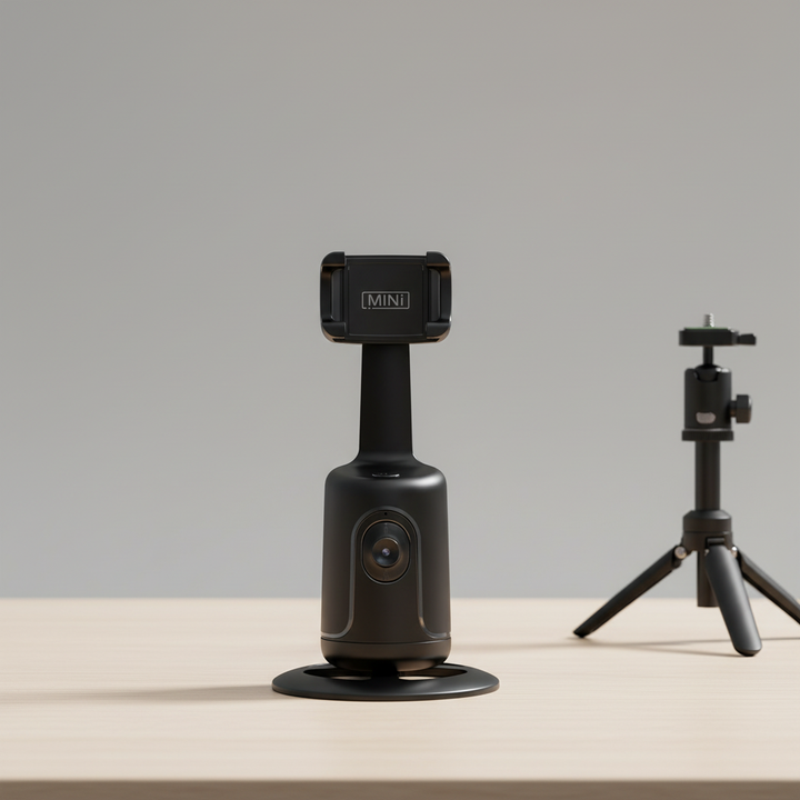 FaceFollowr KI-Selfie-Stick mit Gimbal für stabile freihändige Smartphone Videos & Vlogging.
