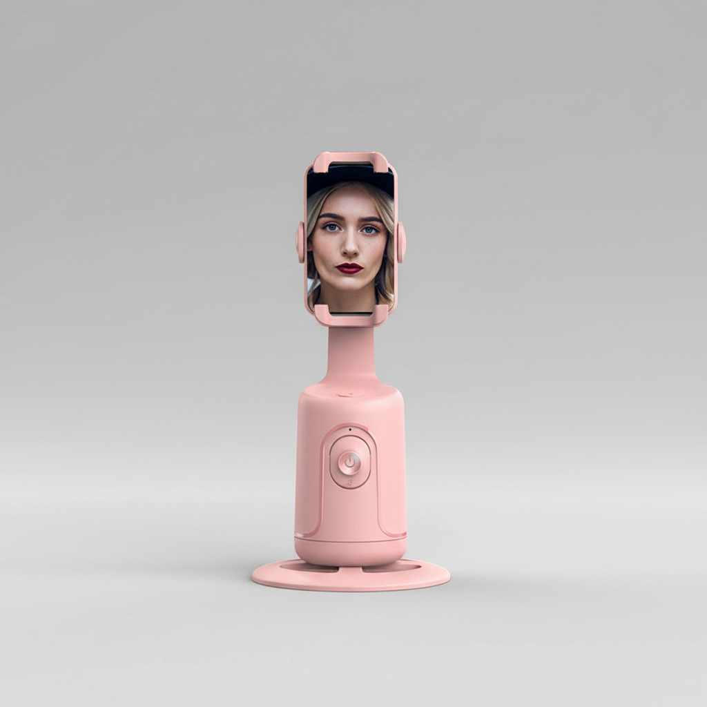 Vielseitiger FaceFollowr Gimbal-Selfie-Stick mit KI-Tracking als unverzichtbares Smartphone-Zubehör.