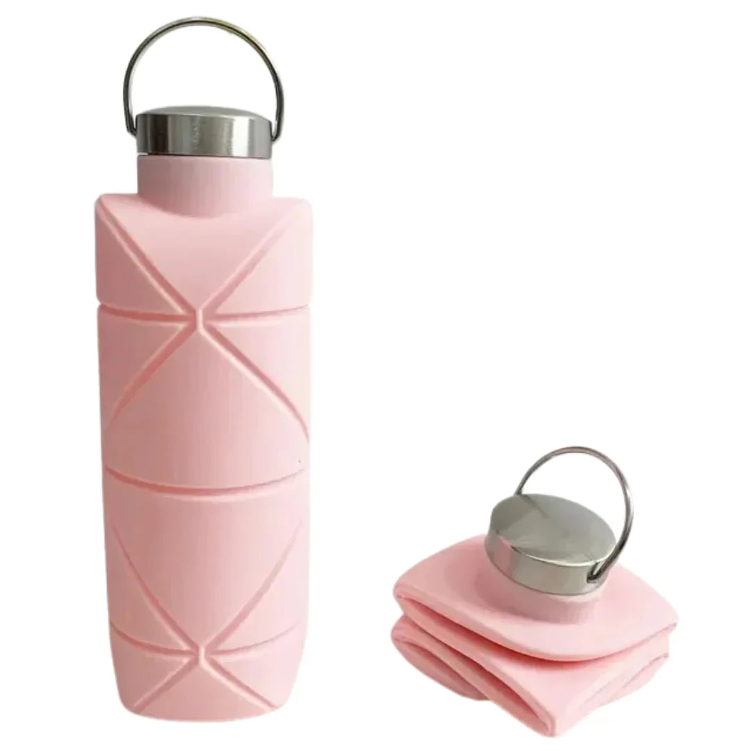 Nachhaltige 750 ml Silikon-Trinkflasche, BPA-frei und faltbar, perfekt für umweltbewusste Outdoor-Fans.
