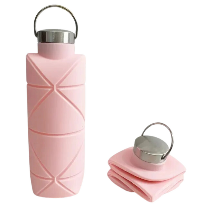 Praktische faltbare 750 ml Sportflasche aus Silikon. Ideale Reiseflasche für Outdoor-Abenteuer & Hydrierung.