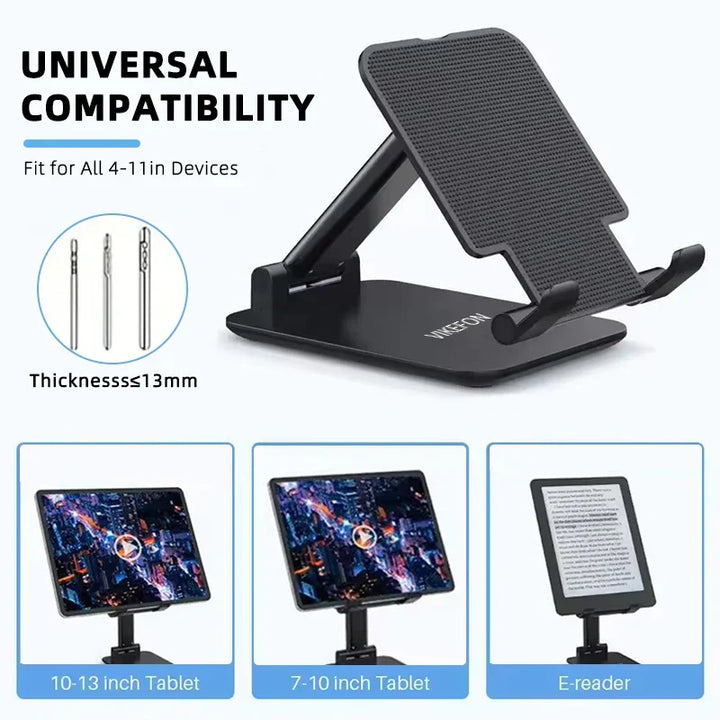 Stabiler, verstellbarer Flexstand Handyhalter für Schreibtisch, ideal für Videoanrufe und Medienkonsum.