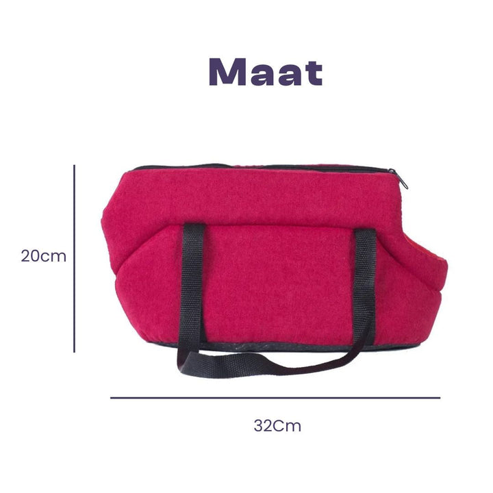 Glücklicher Hund in atmungsaktiver faltbarer CarryPaws Hundetragetasche. Komfortables Tierzubehör für jede Reise.