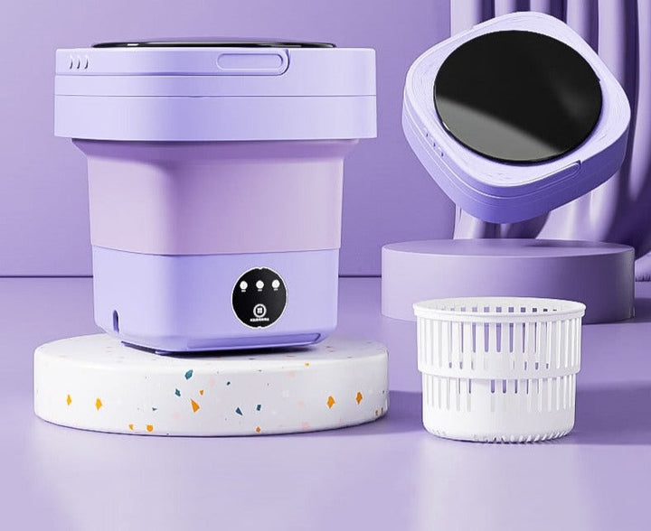 Diese faltbare Mini-Waschmaschine ist ideal für Singles, Camper & kleine Wohnungen.