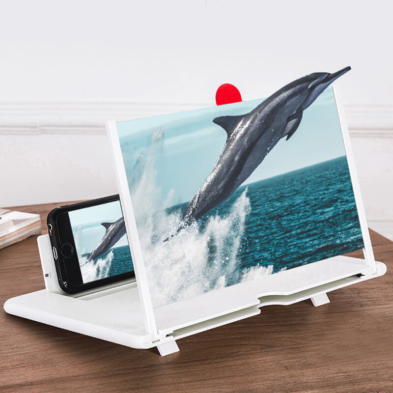 Augenfreundliche Bildschirmvergrößerung mit 3D-Display für Smartphones. Faltbar, ideal zum Video-Schauen.
