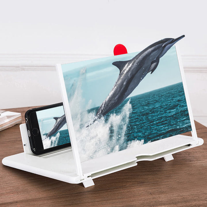 Augenfreundliche Bildschirmvergrößerung mit 3D-Display für Smartphones. Faltbar, ideal zum Video-Schauen.