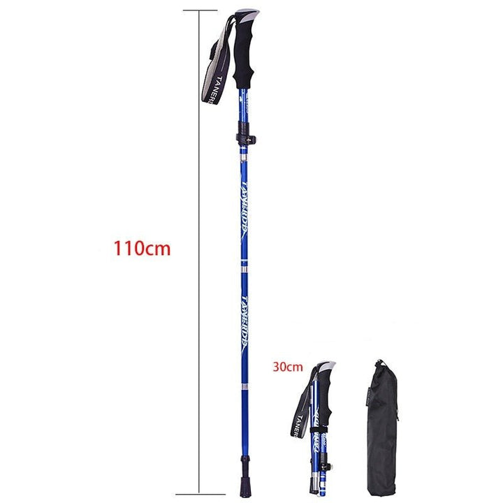 Robuste Falt-Trekkingstöcke für verbesserte Stabilität beim Wandern. Ergonomisch & langlebig.