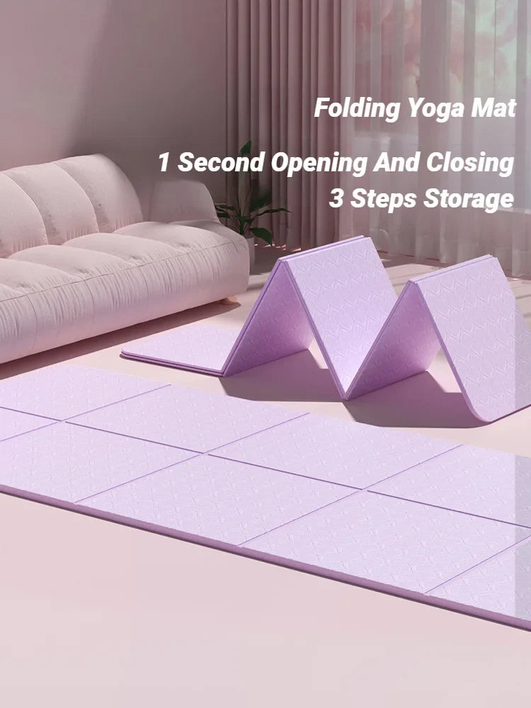 Umweltfreundliche Yogamatte, TPE, rutschfest für Damen & Herren, perfekt für Yoga & Pilates zuhause.