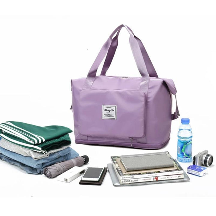 Ultraleichte faltbare Reisetasche für stressfreies Reisen. Großes Volumen, wasserdicht, ideal als Handgepäck.