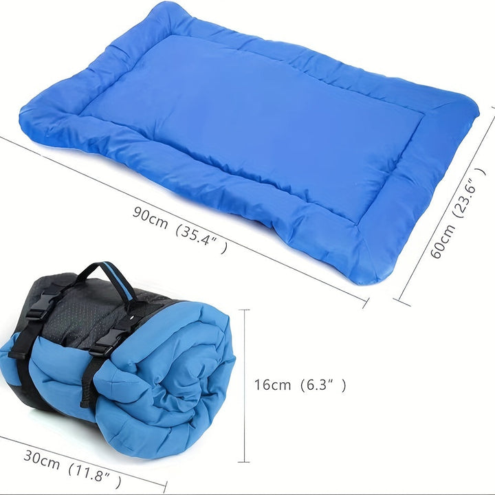 Strapazierfähige, wasserdichte Hundematte, ideal als faltbarer Liegeplatz für Outdoor & Camping.