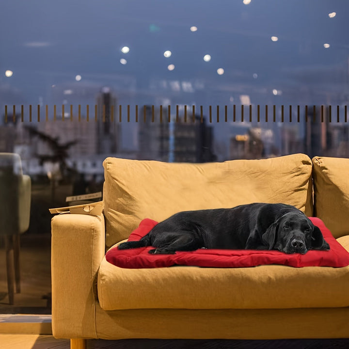 Kompakte, faltbare Hundematte, wasserdicht & leicht zu verstauen. Praktisches Hundezubehör für Reisen.