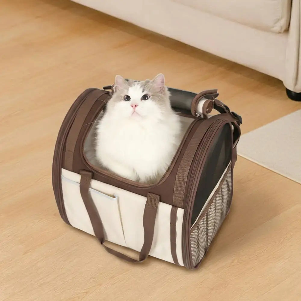 Vielseitiger faltbarer Haustierrucksack, Tierträger für Alltag und Reisen mit Katze oder Hund.