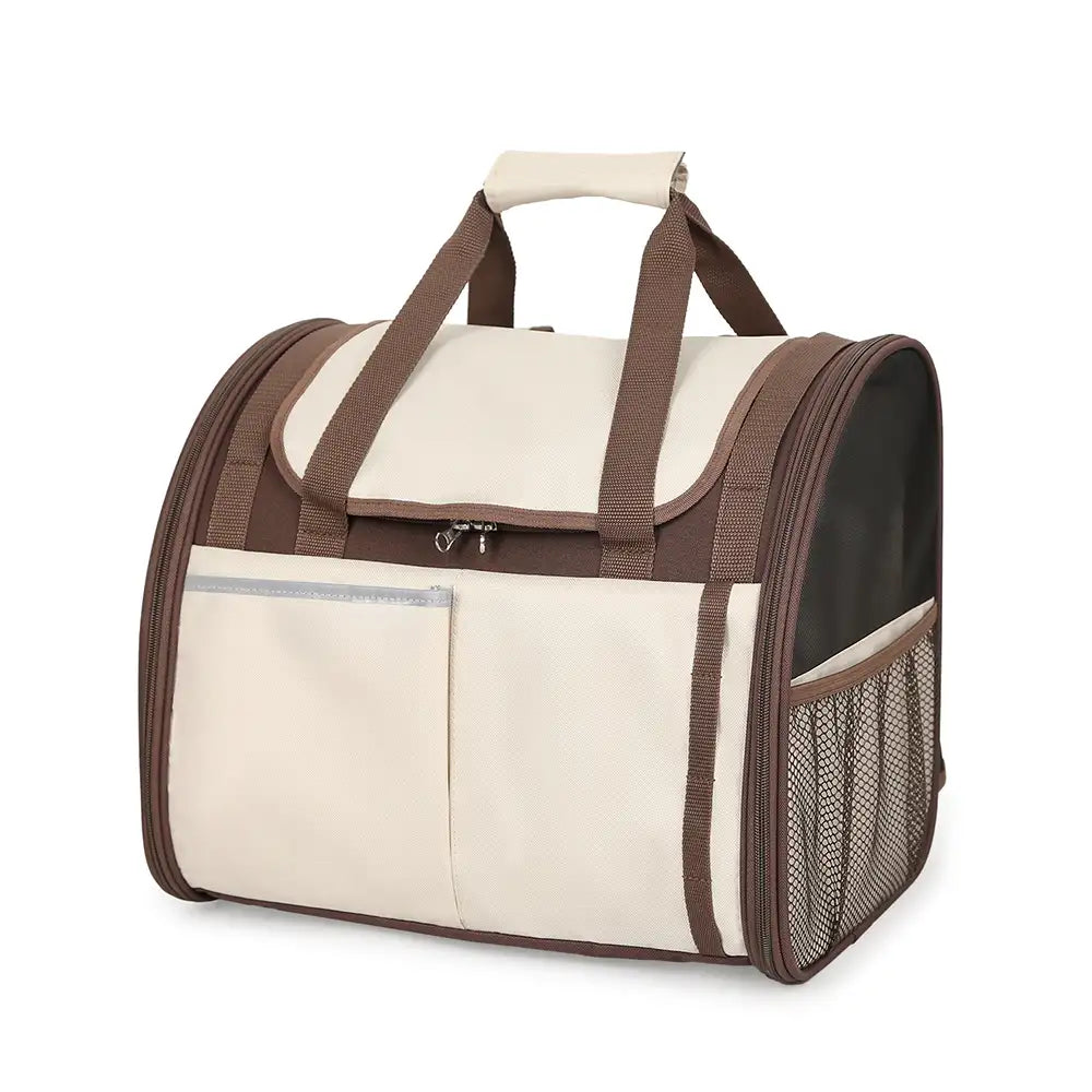 Hochwertiger faltbarer Haustierrucksack, atmungsaktiv & robust. Ideal für sichere und komfortable Reisen.