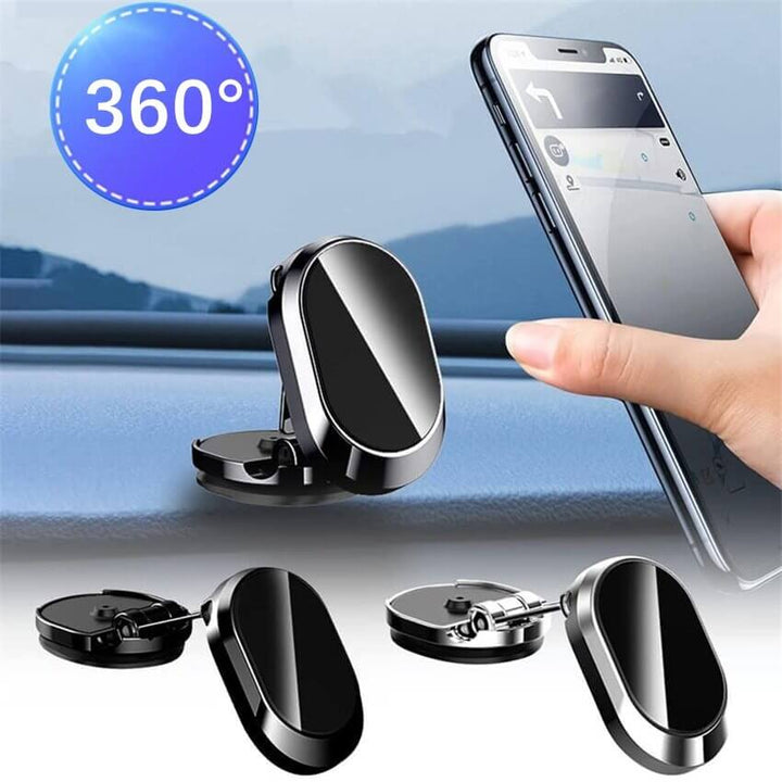 Robuster magnetischer Handyhalter für Fahrsicherheit und optimale Sicht auf das Smartphone während der Fahrt.