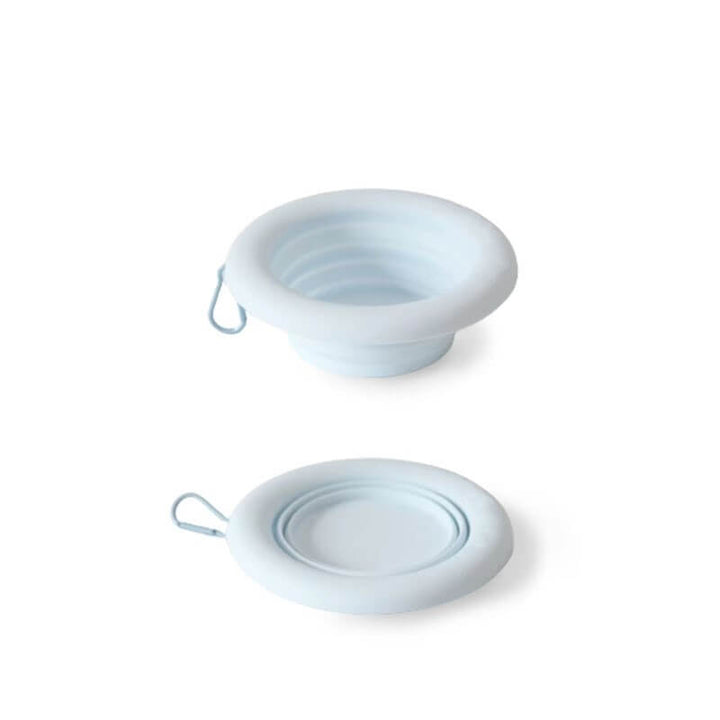 Vielseitiger faltbarer Silikon Haustiernapf, tragbar als Futter- & Wassernapf für Reisen & Outdoor.