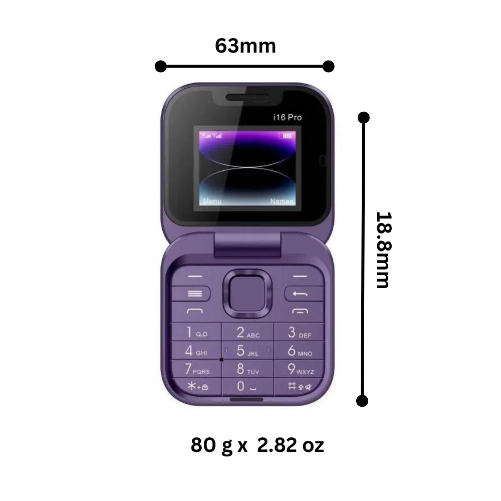 Faltbares Reisehandy mit Dual-SIM und Musikplayer, sehr handlich.