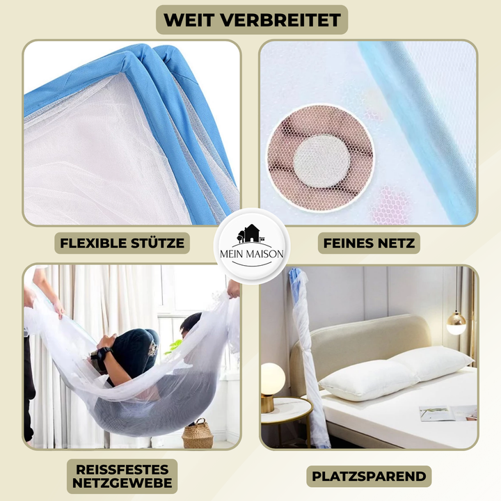 Praktisches faltbares Moskitonetz Zelt für Garten & Camping, sicherer Insektenschutz für die ganze Familie.
