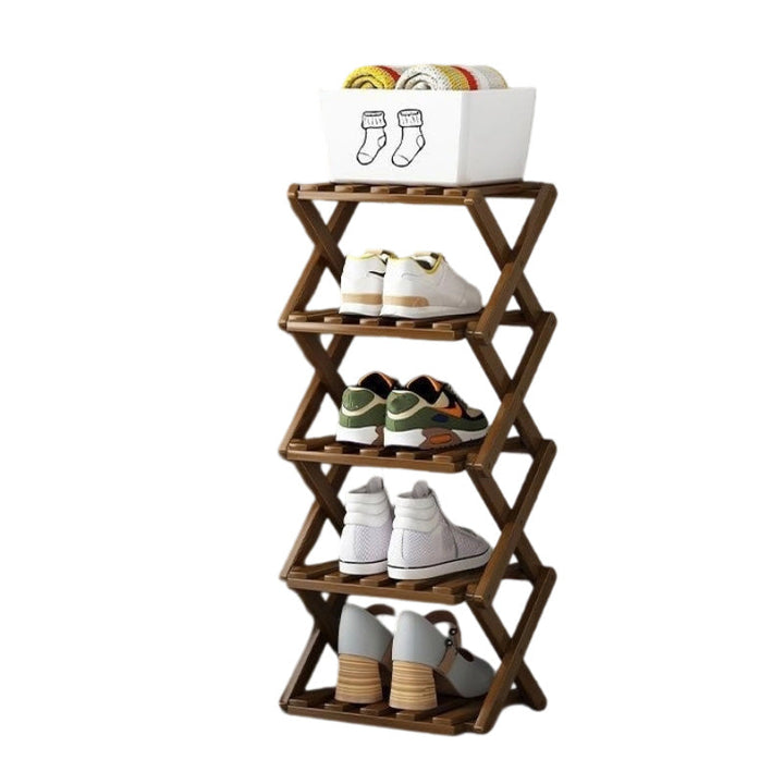 Hochwertiges klappbares Schuhregal, schont den Boden und hält Schuhe sauber.
