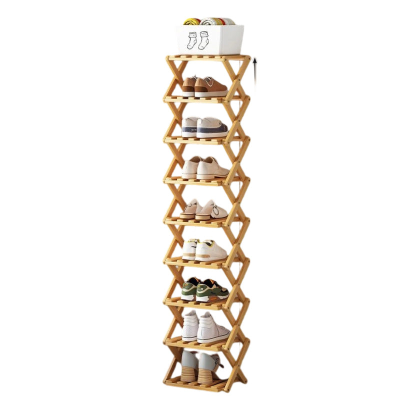Stilvolles, platzsparendes Faltregal für Ihre Schuhkollektion zu Hause.