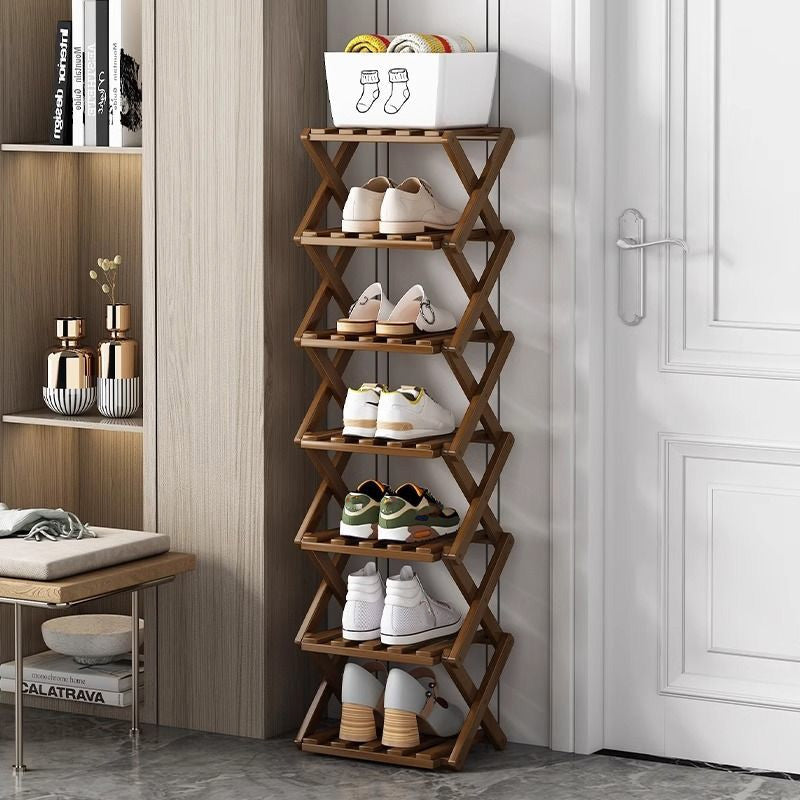 Platzsparendes Schuhregal, faltbar, für Küche & Haushalt, sorgt für mehr Ordnung.