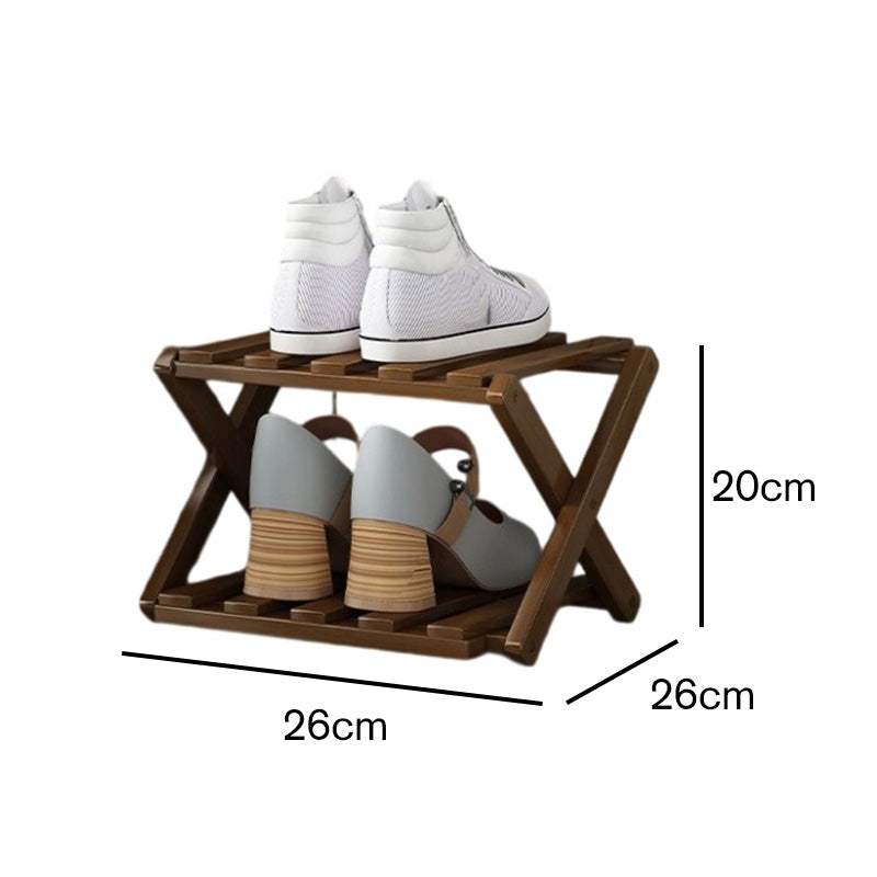 Stabiles Faltregal für Schuhe, ideal für Garderobe oder Ankleidezimmer.
