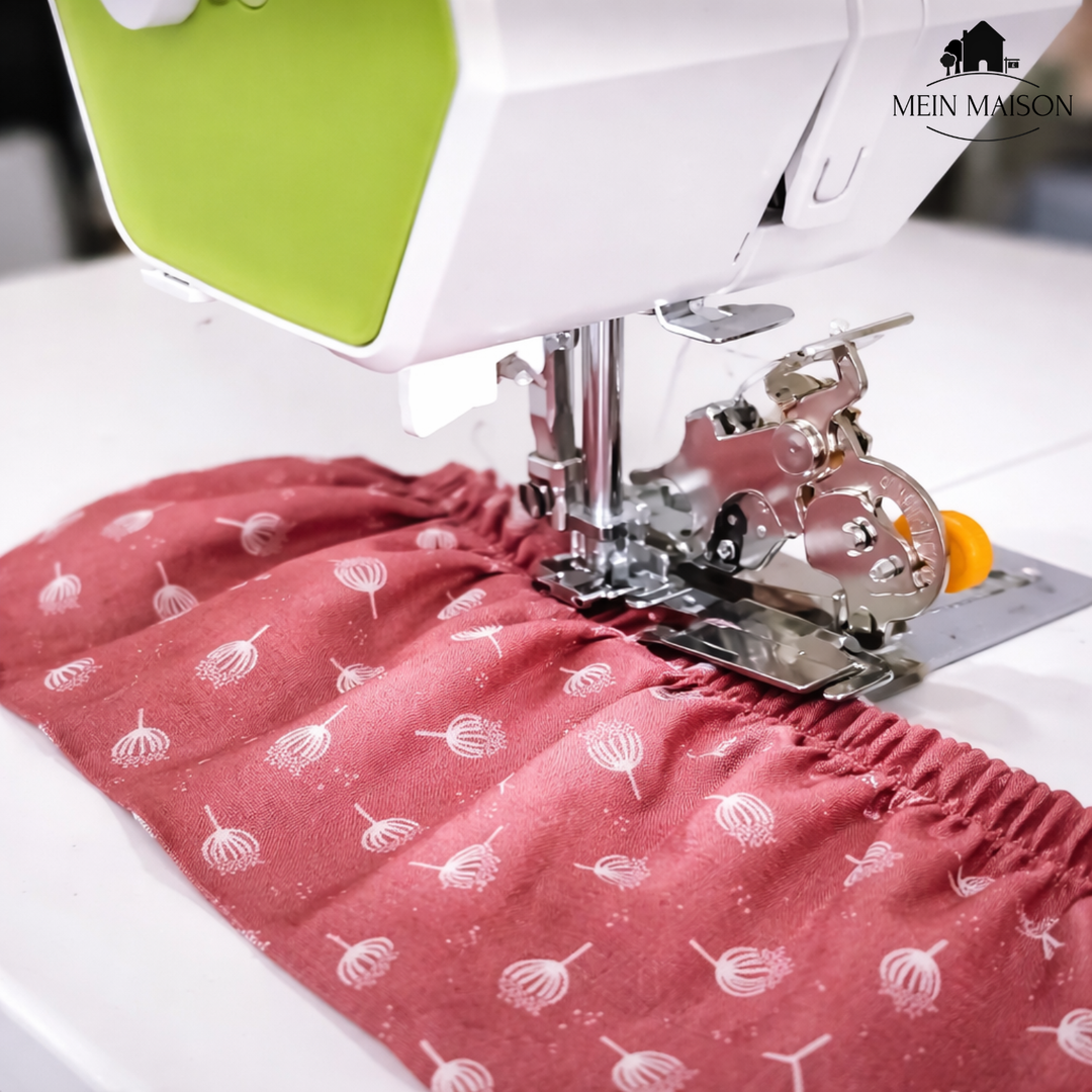 Professionelle Falten & Rüschen einfach selbst nähen für DIY Mode: Ergebnisse mit FaltenMeister Nähfuß.