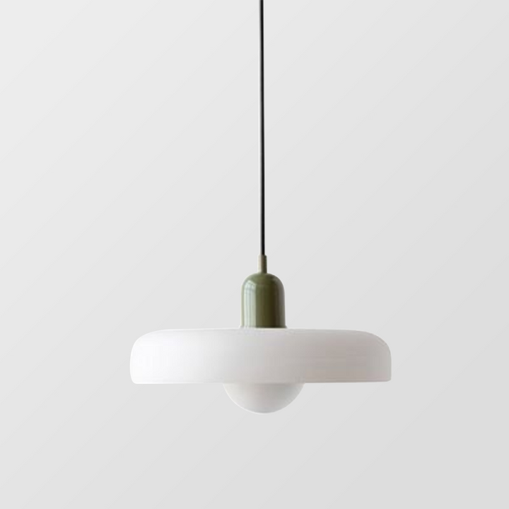 Design Hängelampe farbiges Glas. Modernes Lichtakzent für Ihr stilvolles Wohnzimmer.
