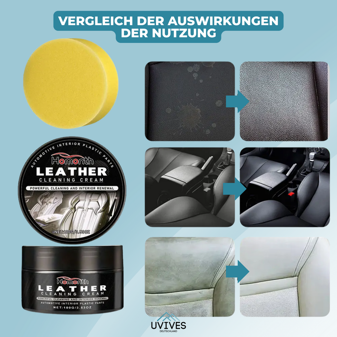 Hochwertige Lederpflege mit langanhaltendem Schutz. Farblos für alle Glattleder-Arten zur Reinigung & Pflege.